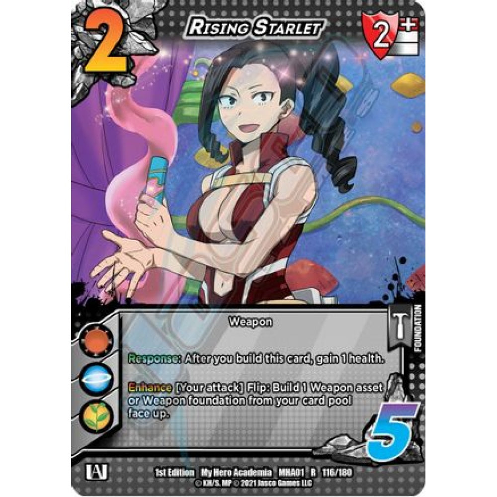 Rising Starlet, 116/180, R, UniVersus, MHA01 My Hero Academia