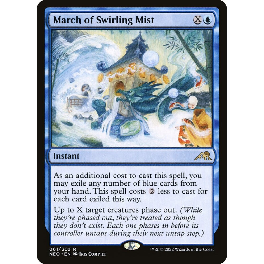 March of Swirling Mist rare 61 Magic the Gathering Kamigawa: Neon Dynasty