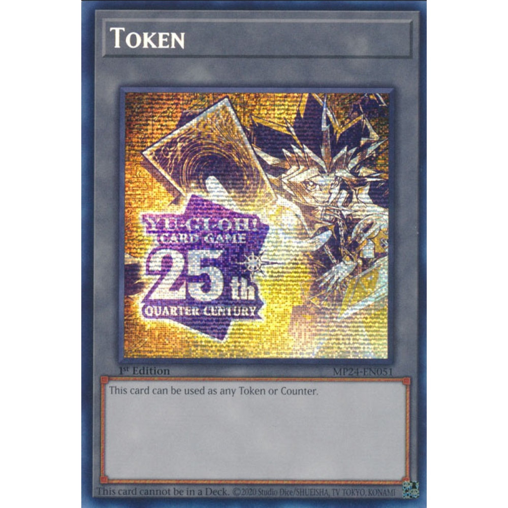 Token, MP24-EN051, Prismatic Secret Rare, Yu-Gi-Oh!, 25th Anniversary Tin: Dueling Mirrors
