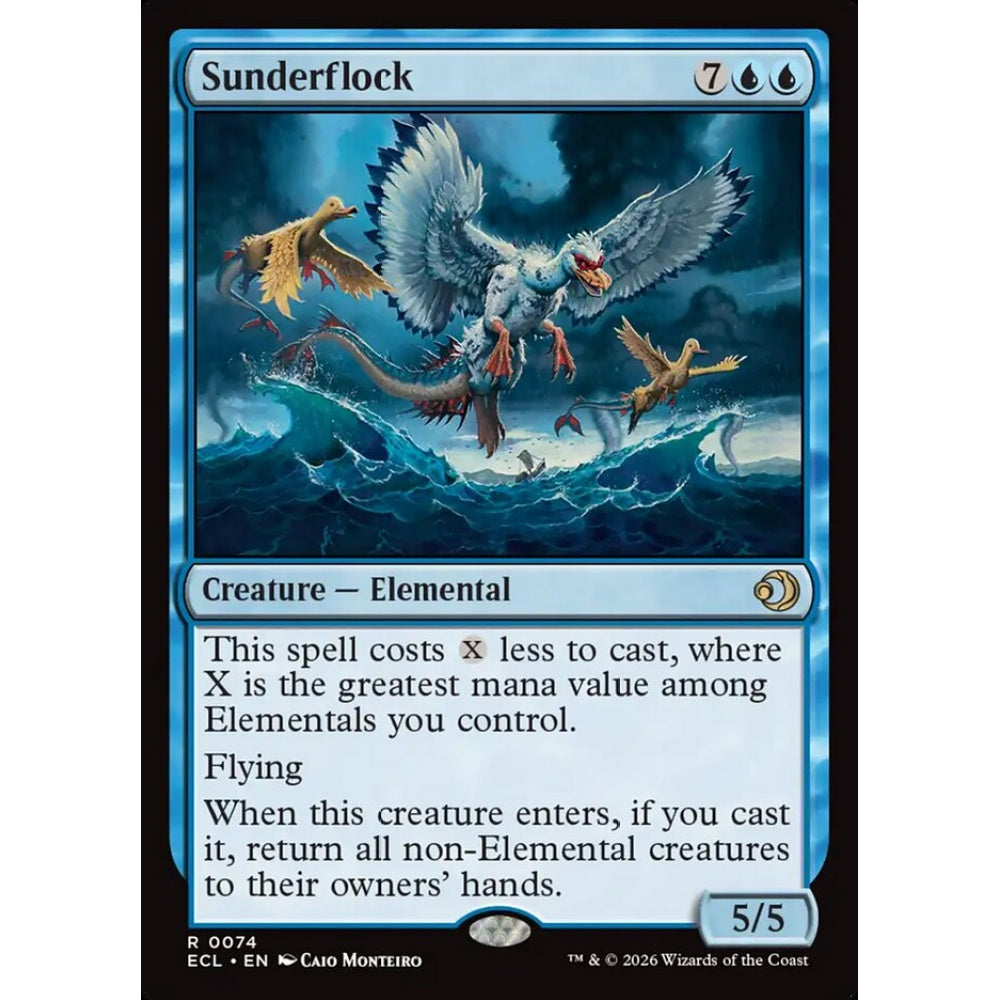 Sunderflock rare 74 Magic the Gathering Lorwyn Eclipsed