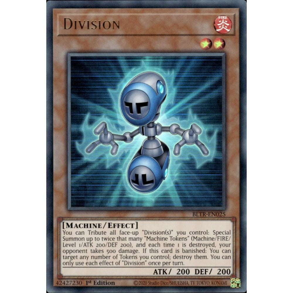 Division BLTR-EN025 Ultra Yu-Gi-Oh Battles of Legend: Terminal Revenge
