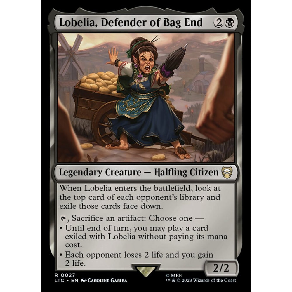Lobelia, Defender of Bag End, rare, 27, Magic the Gathering, Tales of Middle-earth Commander
