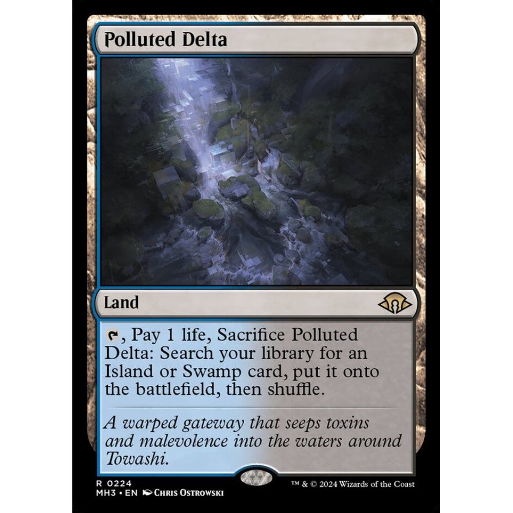 Polluted Delta, 224, rare, Magic: The Gathering, Modern Horizons 3