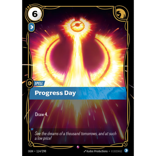 Progress Day OGN-114/298 Riftbound Card Game Origins Rare