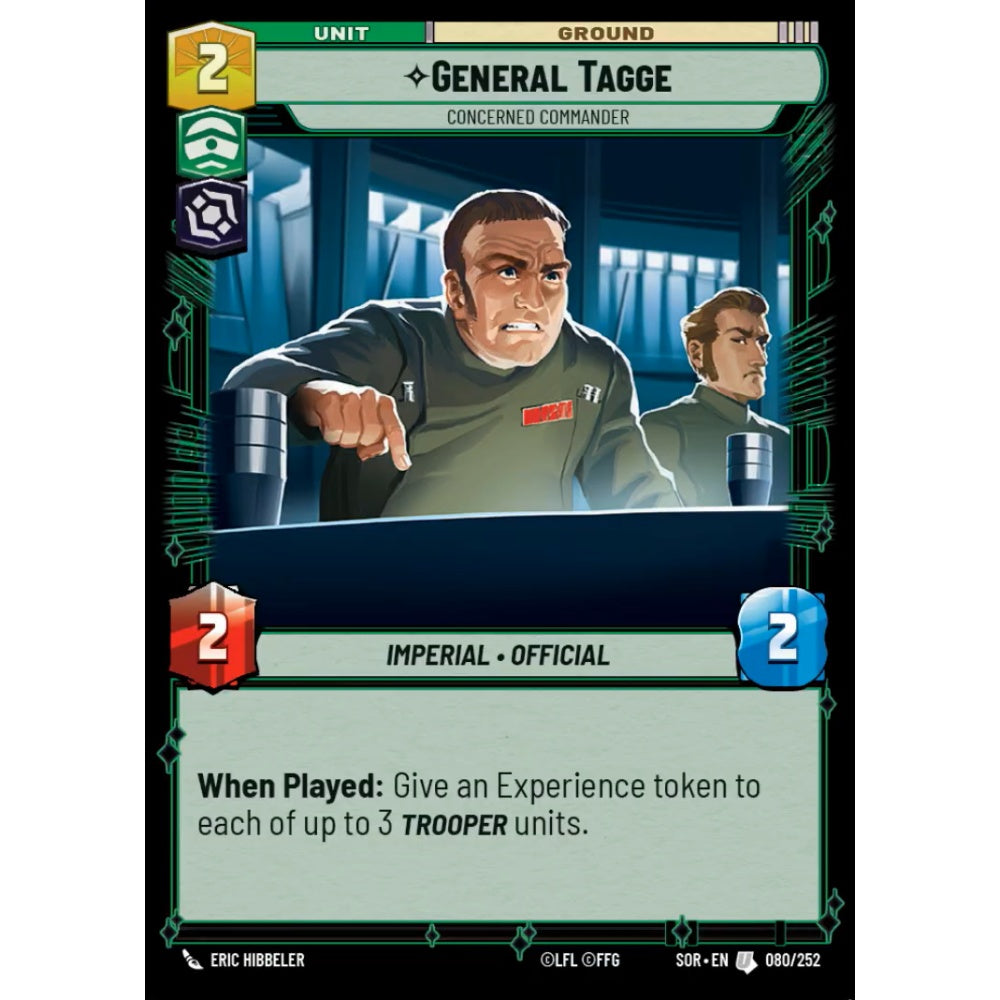 General Tagge, 80, U, Star Wars Unlimited, Sparks Of Rebellion