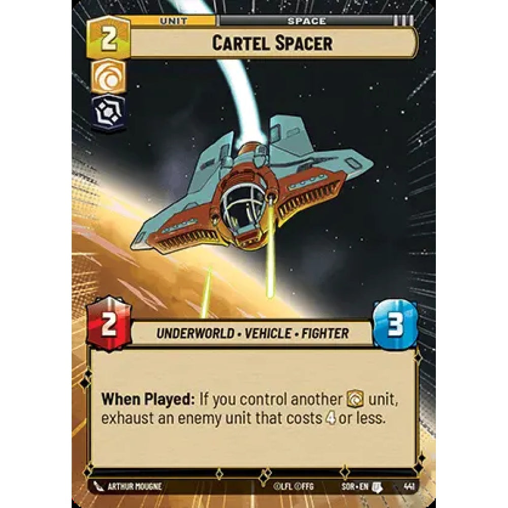 Cartel Spacer, 441, U, Star Wars Unlimited, Sparks Of Rebellion