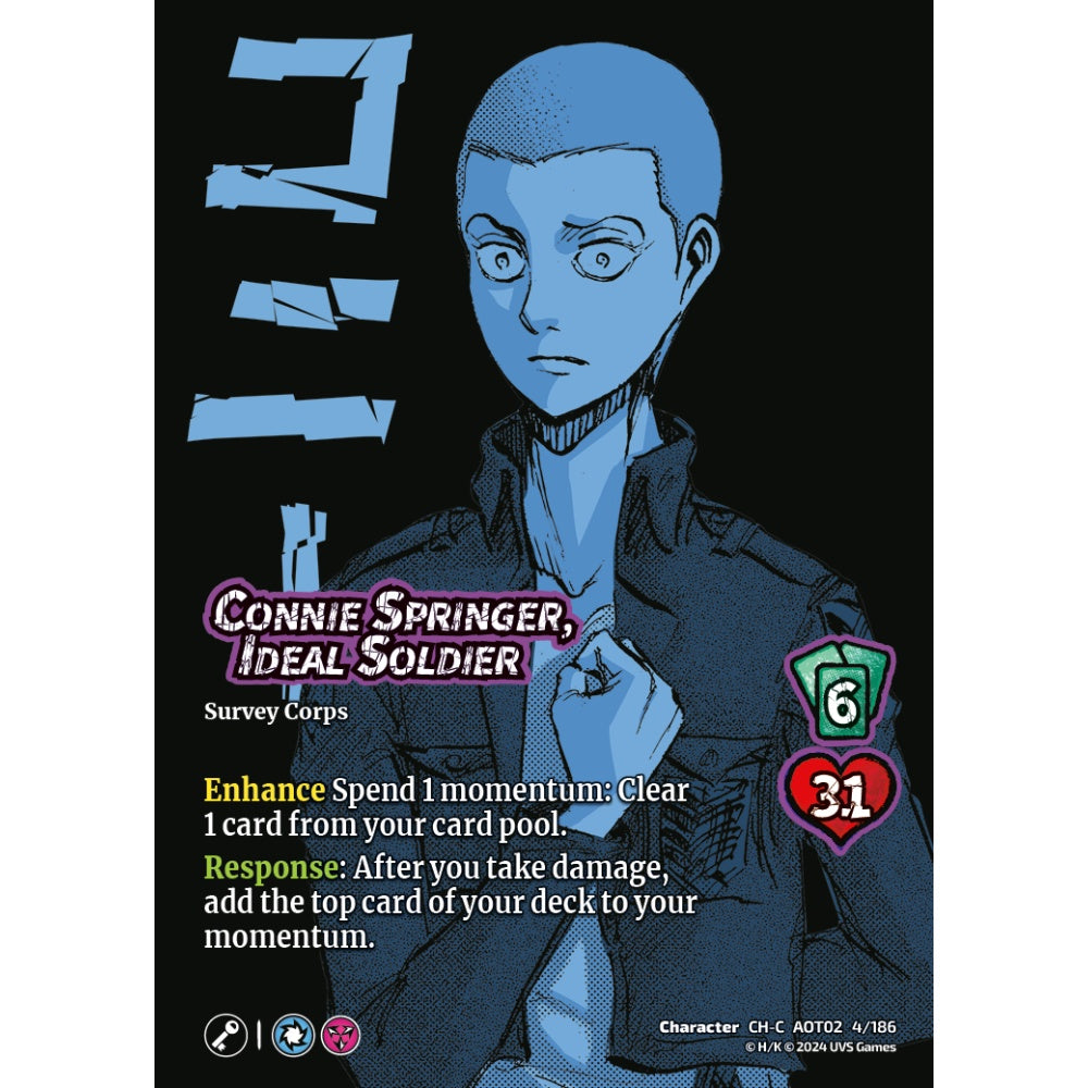 Connie Springer, Ideal Soldier, 4/186, AOT02, Universus, Attack on Titan: Origins of Power, Character, CH-C