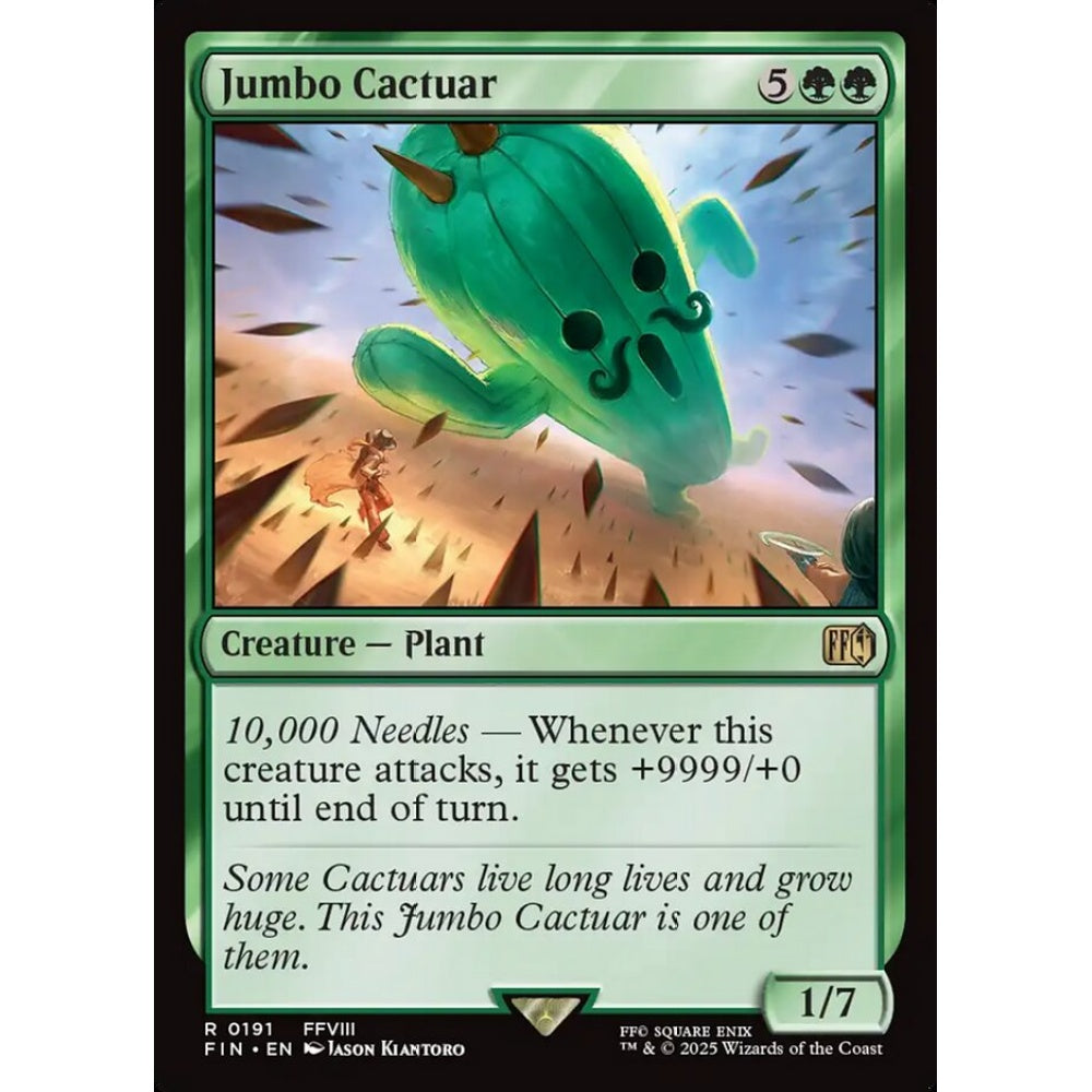 Jumbo Cactuar rare 191 Magic the Gathering Final Fantasy