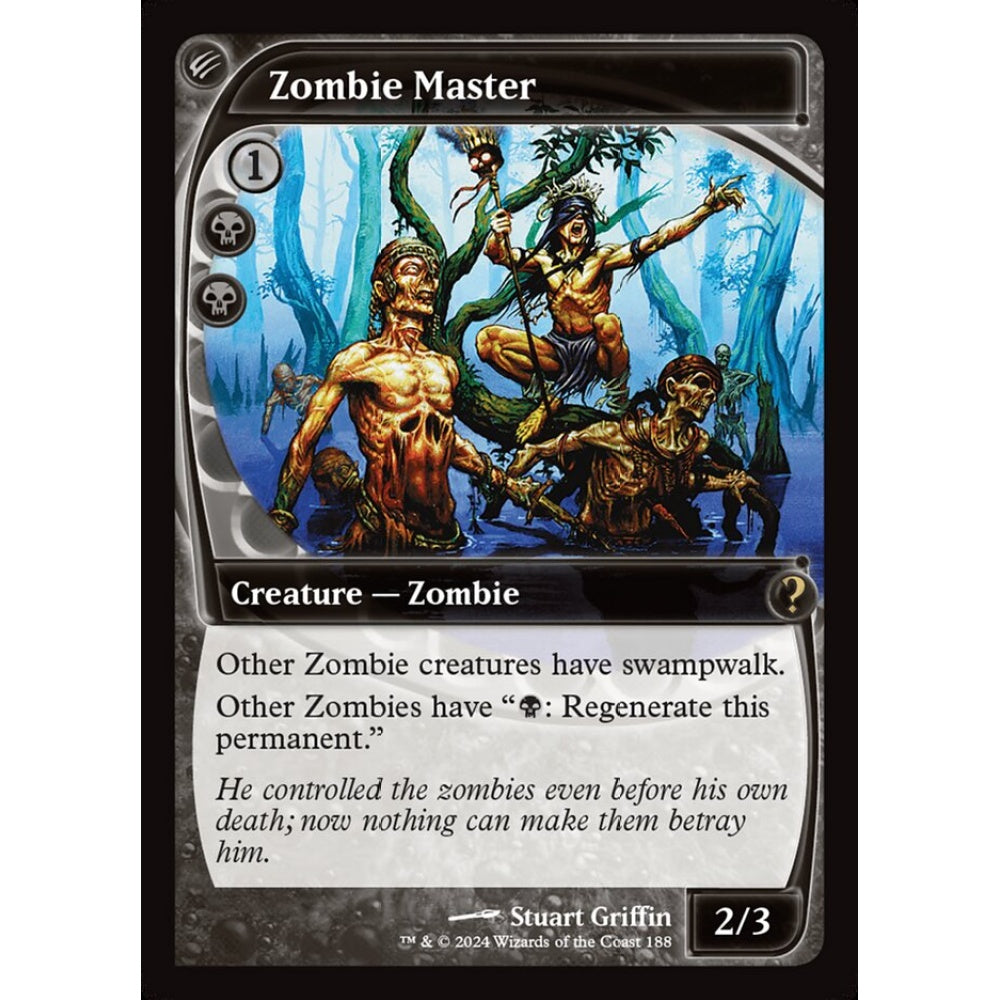 Zombie Master rare 188 Magic the Gathering Mystery Booster 2