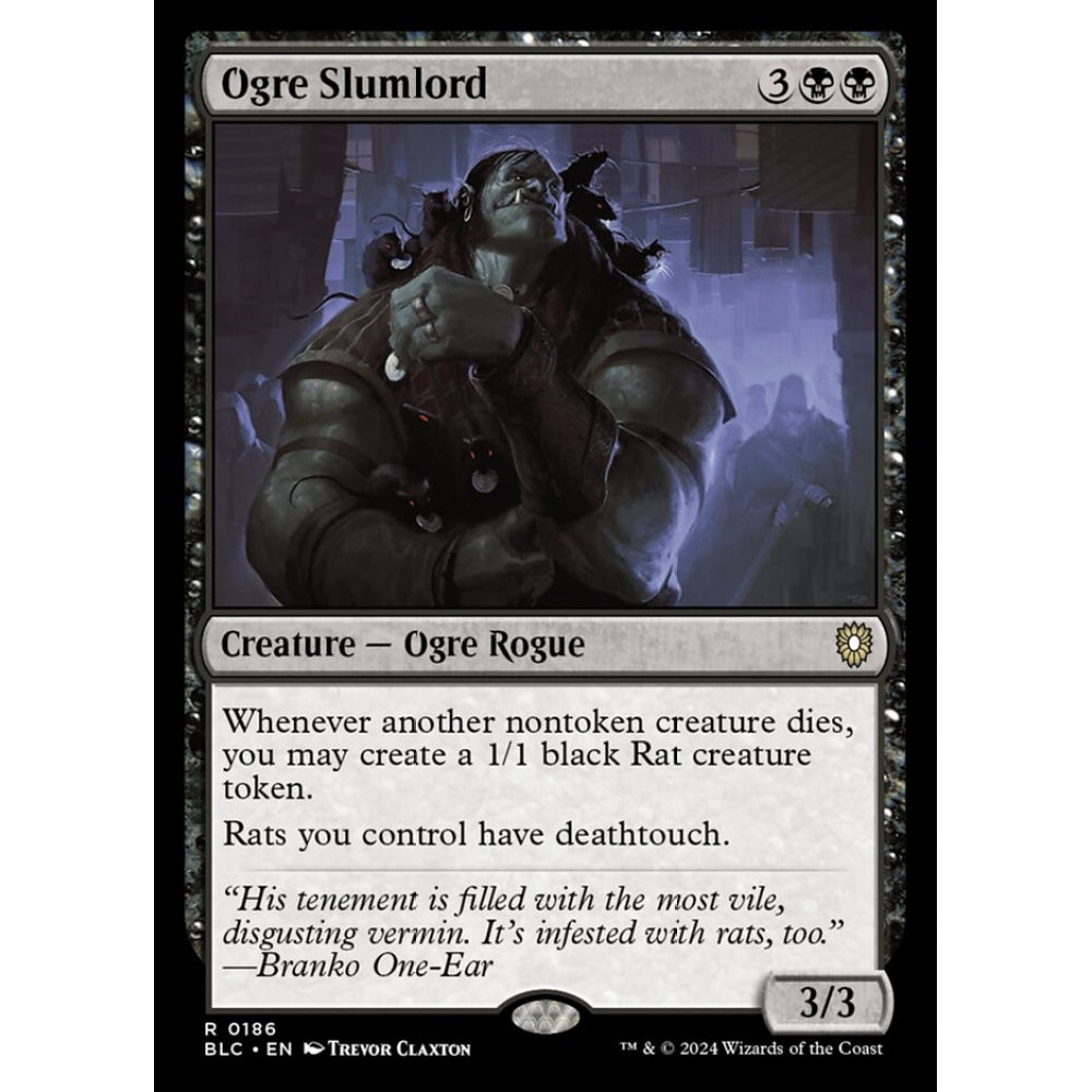 Ogre Slumlord, 186, rare, Magic: The Gathering, Bloomburrow