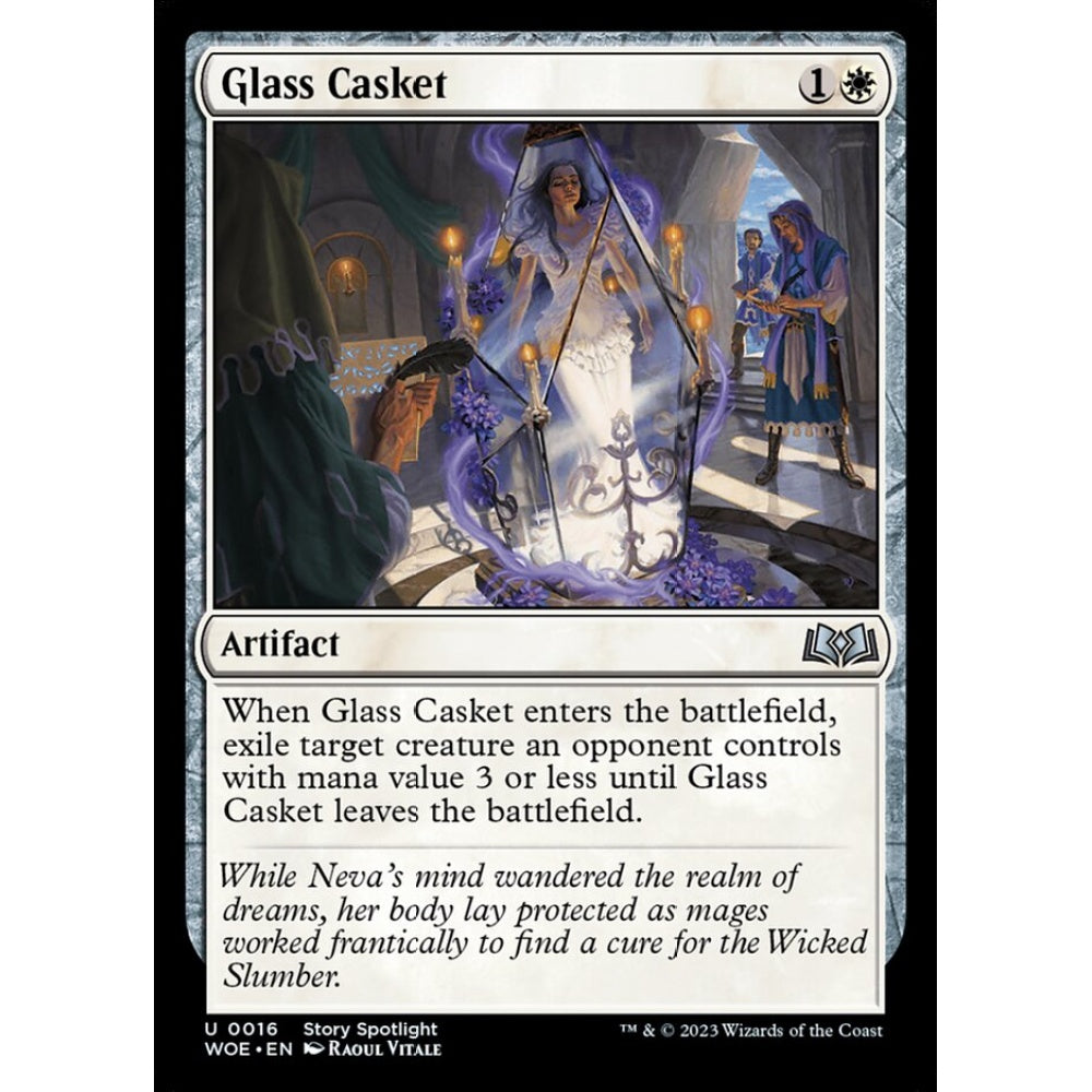 Glass Casket, uncommon, 16, Magic the Gathering, Wilds of Eldraine