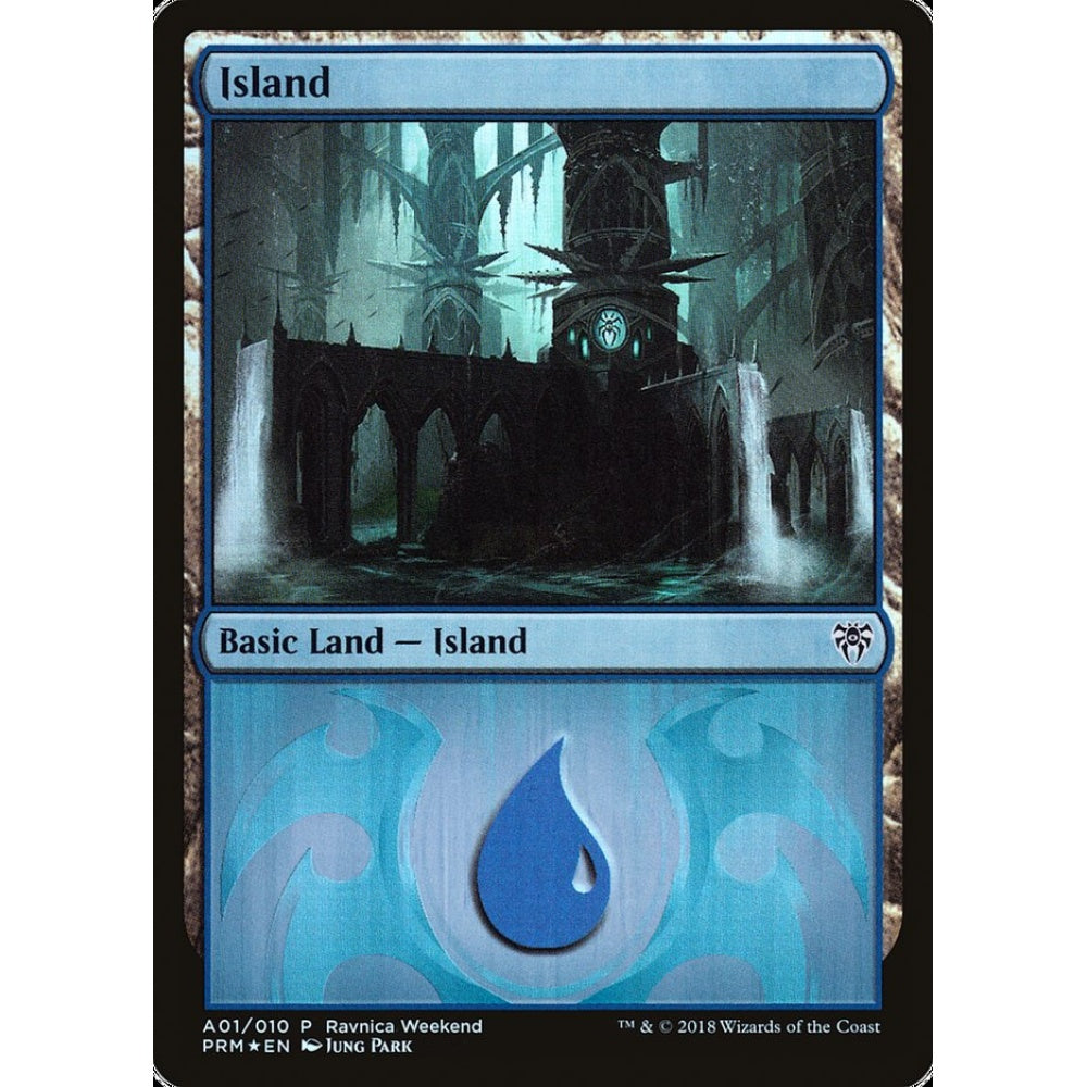 Island common A01 Magic the Gathering GRN Ravnica Weekend