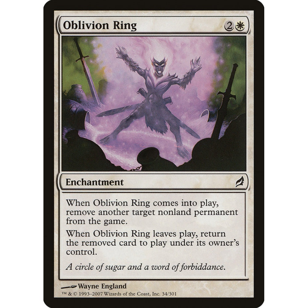 Oblivion Ring common 34 Magic the Gathering Lorwyn