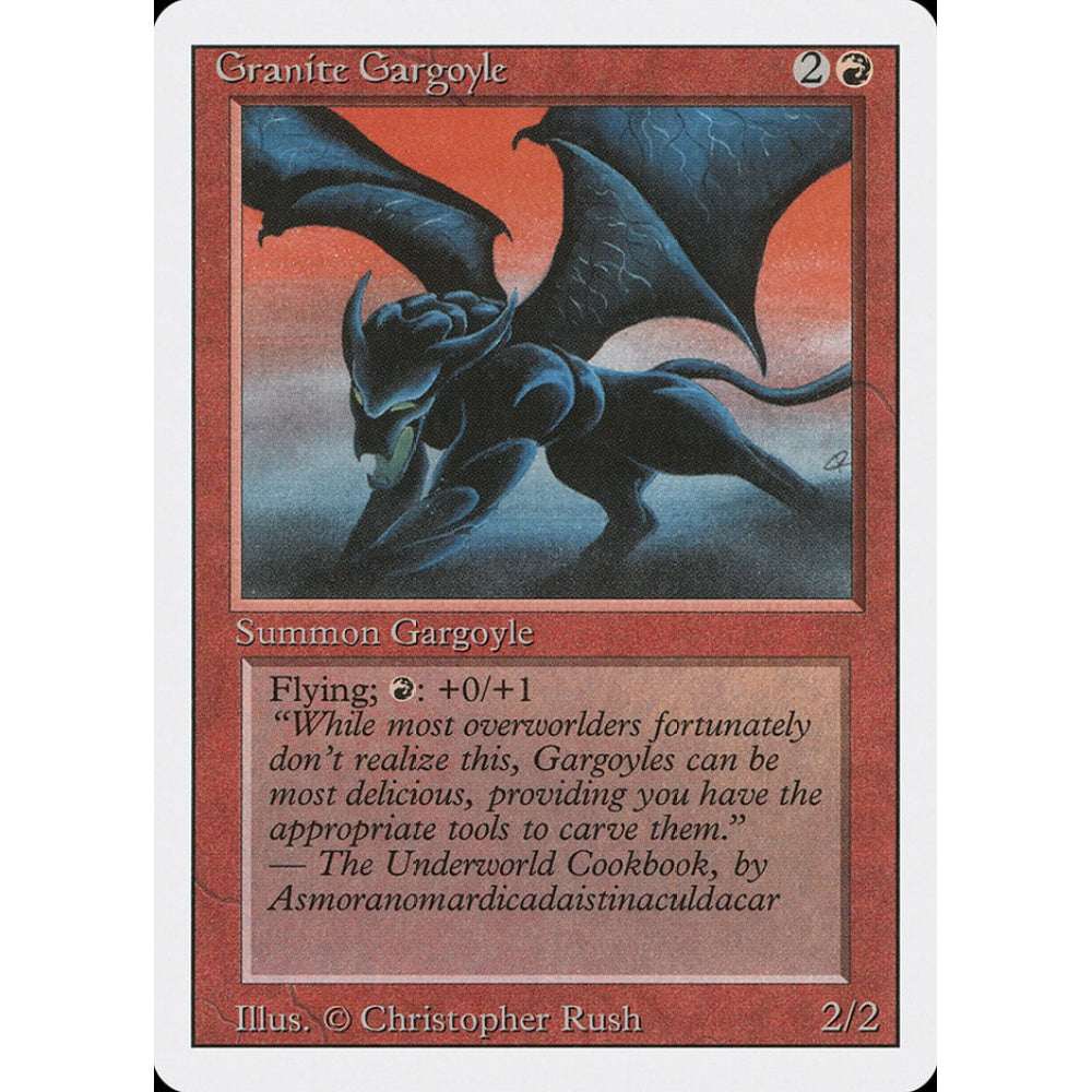 Granite Gargoyle rare 156 Magic the Gathering Revised Edition