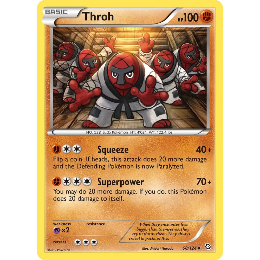 Throh Uncommon 68/124 Pokemon Card Game Dragons Exalted