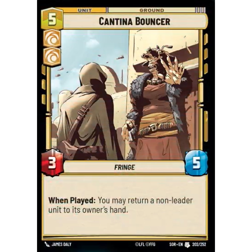 Cantina Bouncer, 202, U, Star Wars Unlimited, Sparks Of Rebellion