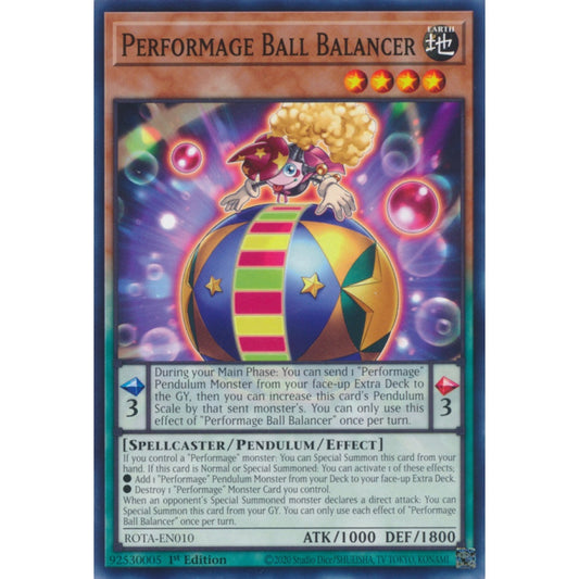 Performage Ball Balancer ROTA-EN010 Common Common Yu-Gi-Oh Rage of the Abyss in Art