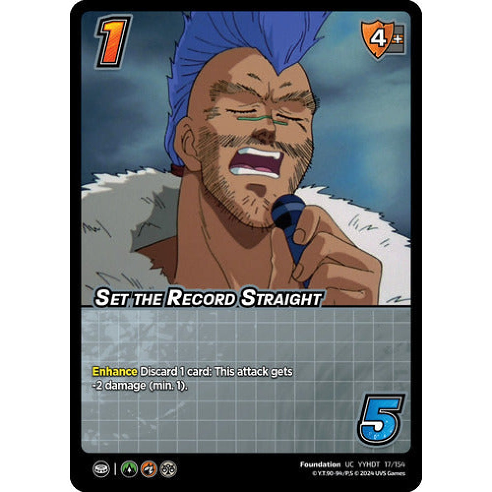 Set the Record Straight, 17/154, UC, UniVersus, Yu Yu Hakusho: Dark Tournament