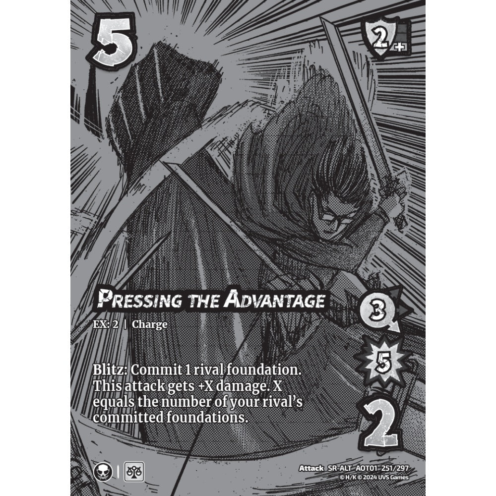 Pressing the Advantage, 251/297, SR-ALT, UniVersus, Attack on Titan: Battle for Humanity