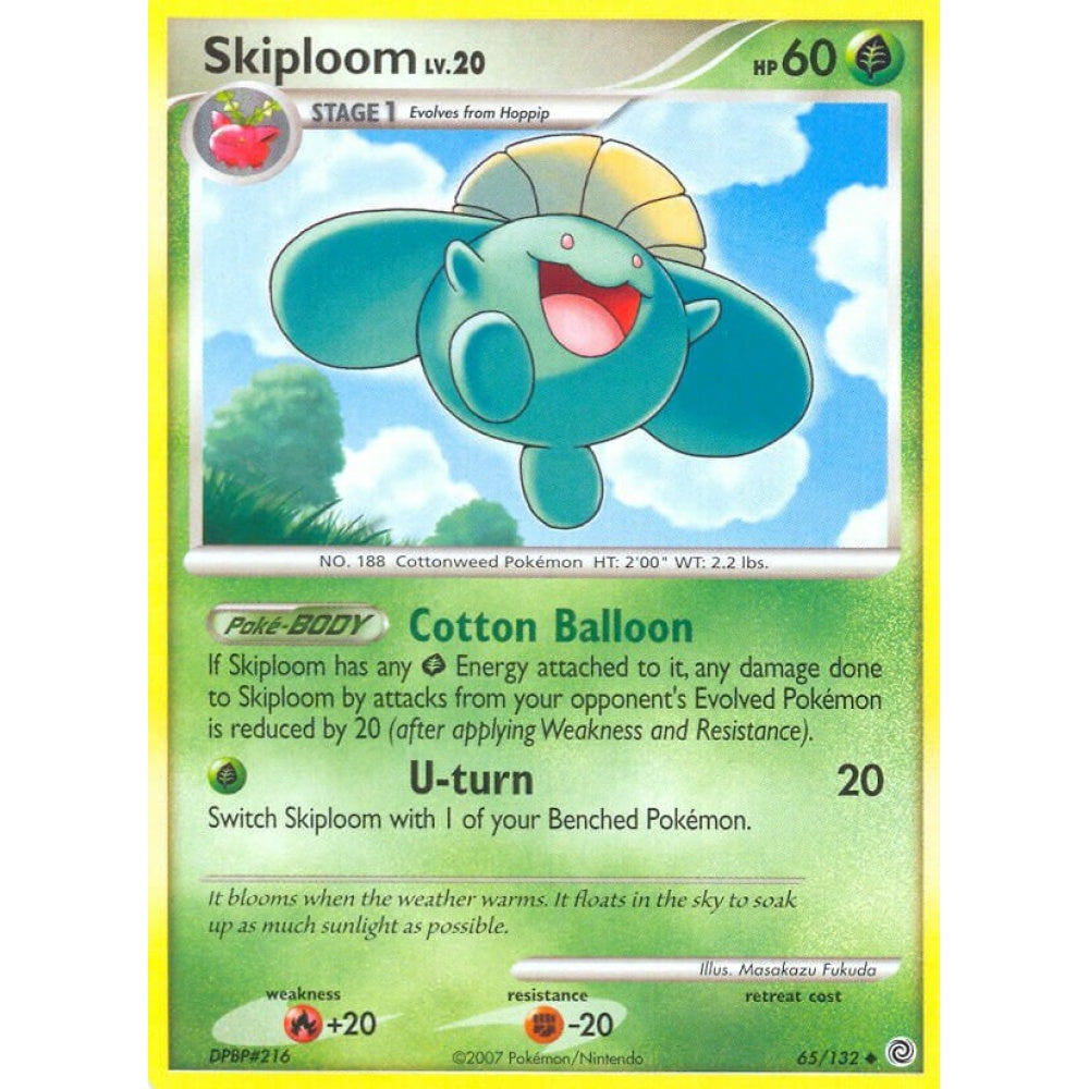 Skiploom Uncommon 65/132 Pokemon Card Game Secret Wonders