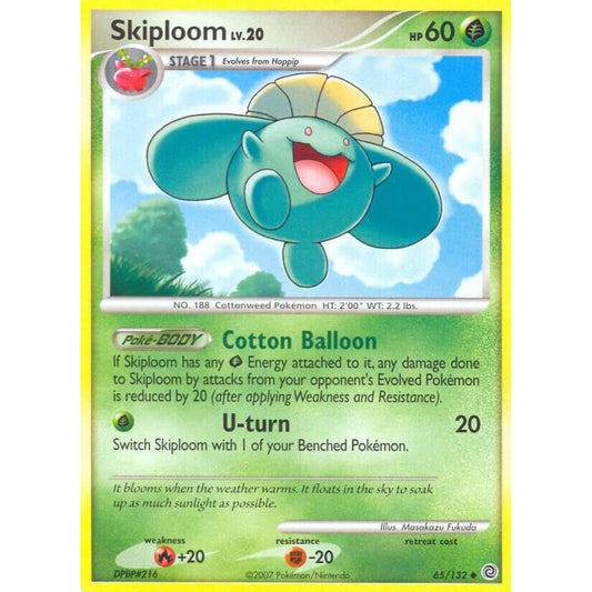Skiploom Uncommon 65/132 Pokemon Card Game Secret Wonders