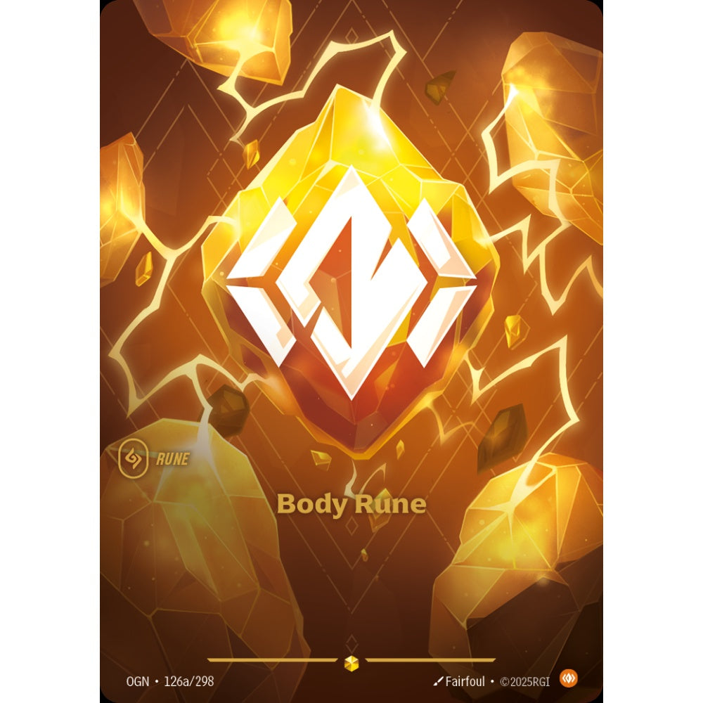 Body Rune OGN-126a/298 Riftbound Card Game Origins Showcase