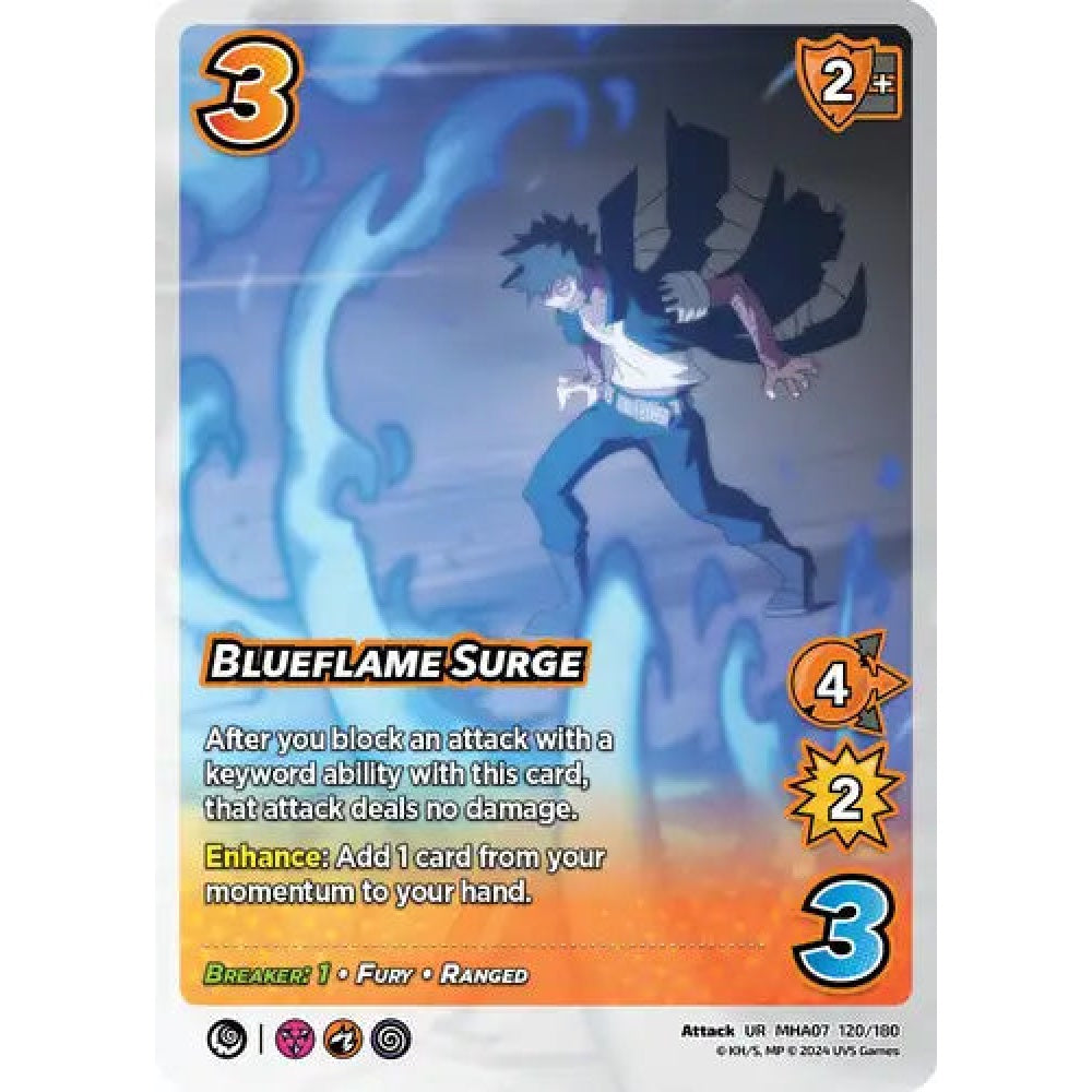 Blueflame Surge, 120/180, UR, UniVersus, MHA07 Girl Power