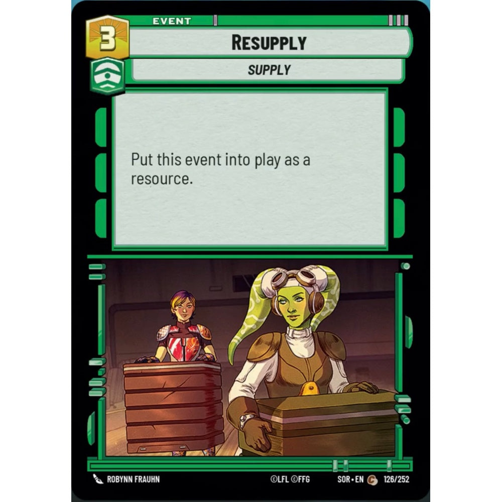 Resupply, 126, C, Star Wars Unlimited, Sparks Of Rebellion