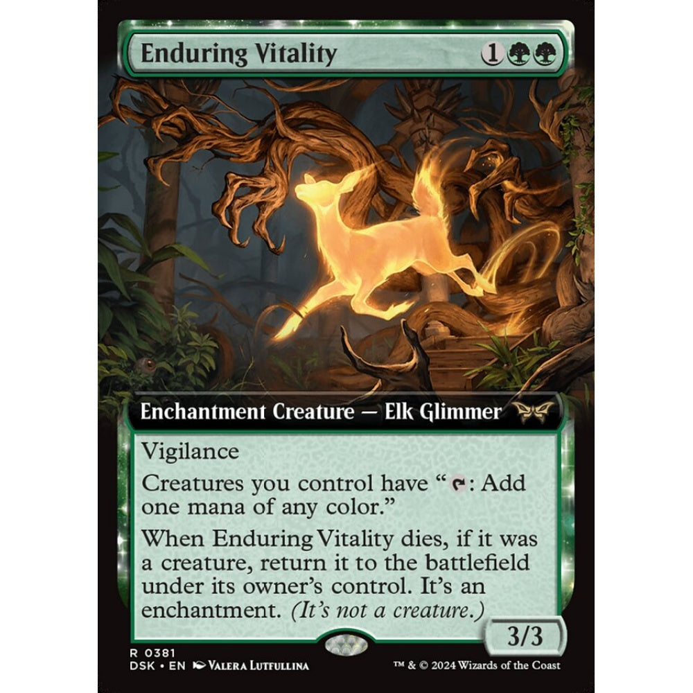 Enduring Vitality, 381, rare, Magic: The Gathering, Duskmourn: House of Horror