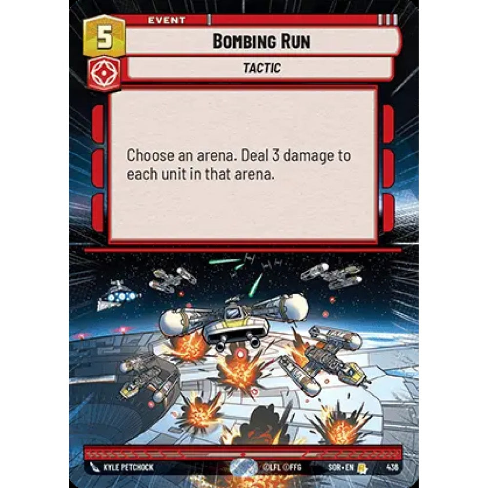 Bombing Run, 436, R, Star Wars Unlimited, Sparks Of Rebellion