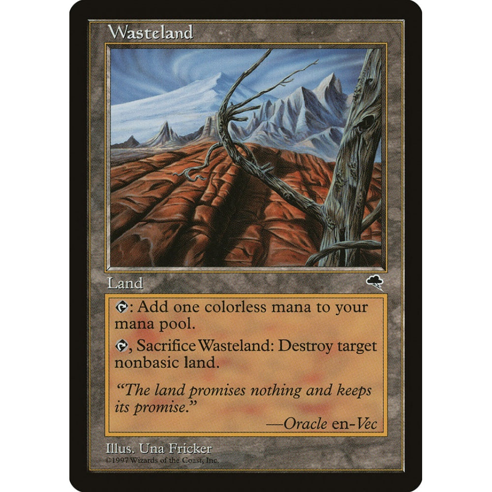 Wasteland uncommon 330 Magic the Gathering Tempest