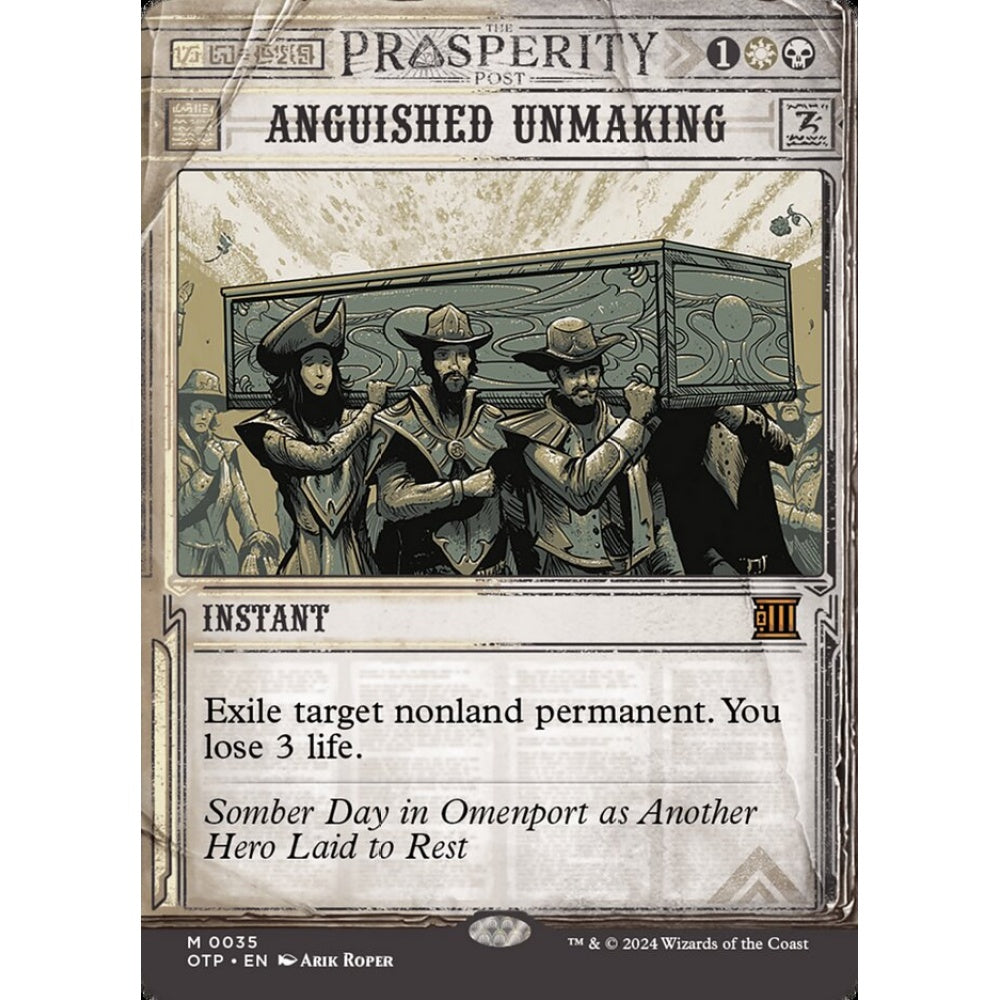 Anguished Unmaking, 35, mythic, Magic: The Gathering, Outlaws of Thunder Junction