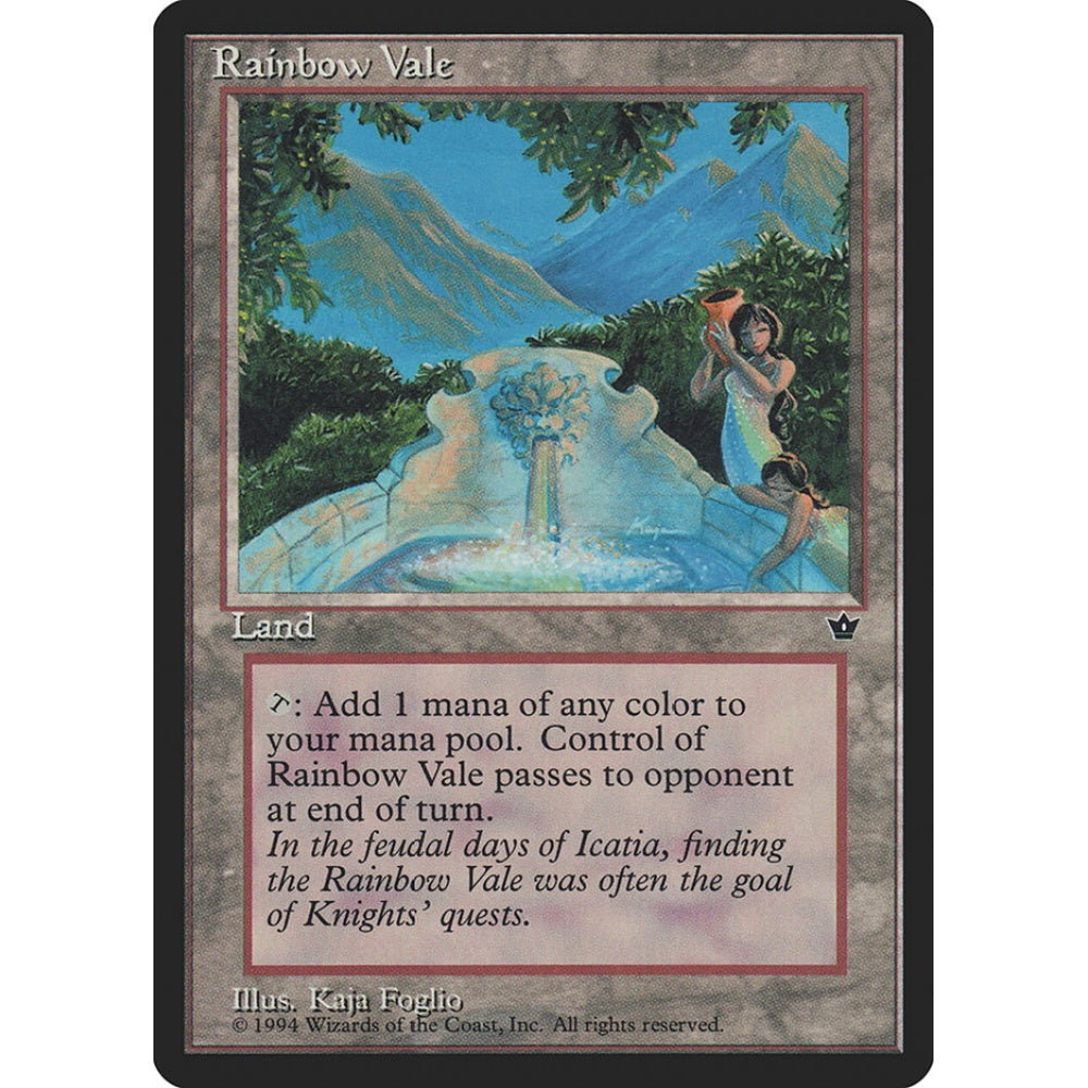 Rainbow Vale rare 99 Magic the Gathering Fallen Empires
