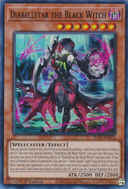 Diabellstar the Black Witch AGOV-EN006 QCR Quarter Century Secret Rare Yu-Gi-Oh Age of Overlord in Art