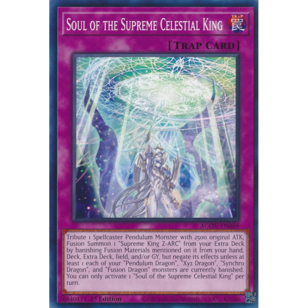 Soul of the Supreme Celestial King AGOV-EN069 Common Common Yu-Gi-Oh Age of Overlord in Art