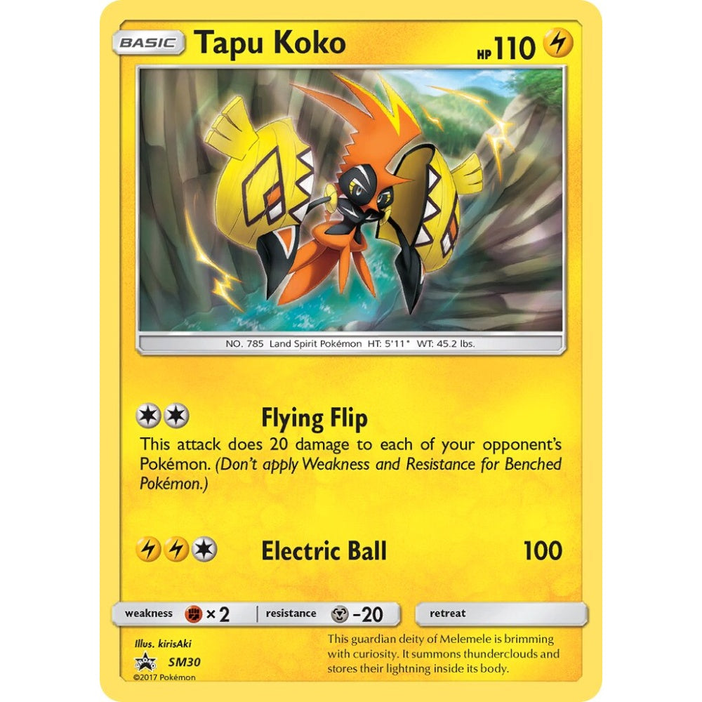 Tapu Koko Promo SM30 Pokemon Card Game Sun & Moon Promos