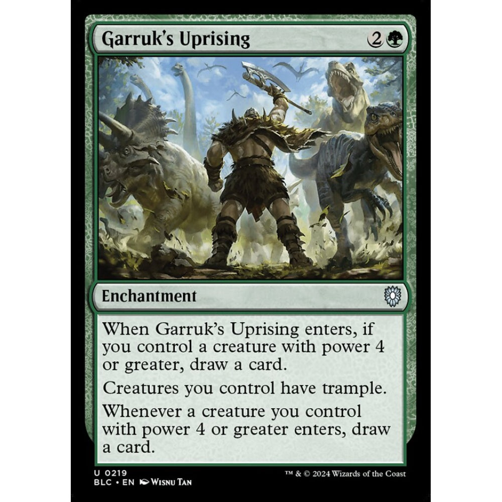 Garruk's Uprising, 219, uncommon, Magic: The Gathering, Bloomburrow