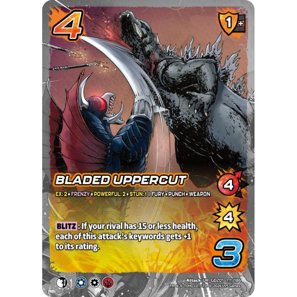 Bladed Uppercut GDZ01 111/186 GDZ01 Universus Godzilla: Reign of Kaiju Attack UR