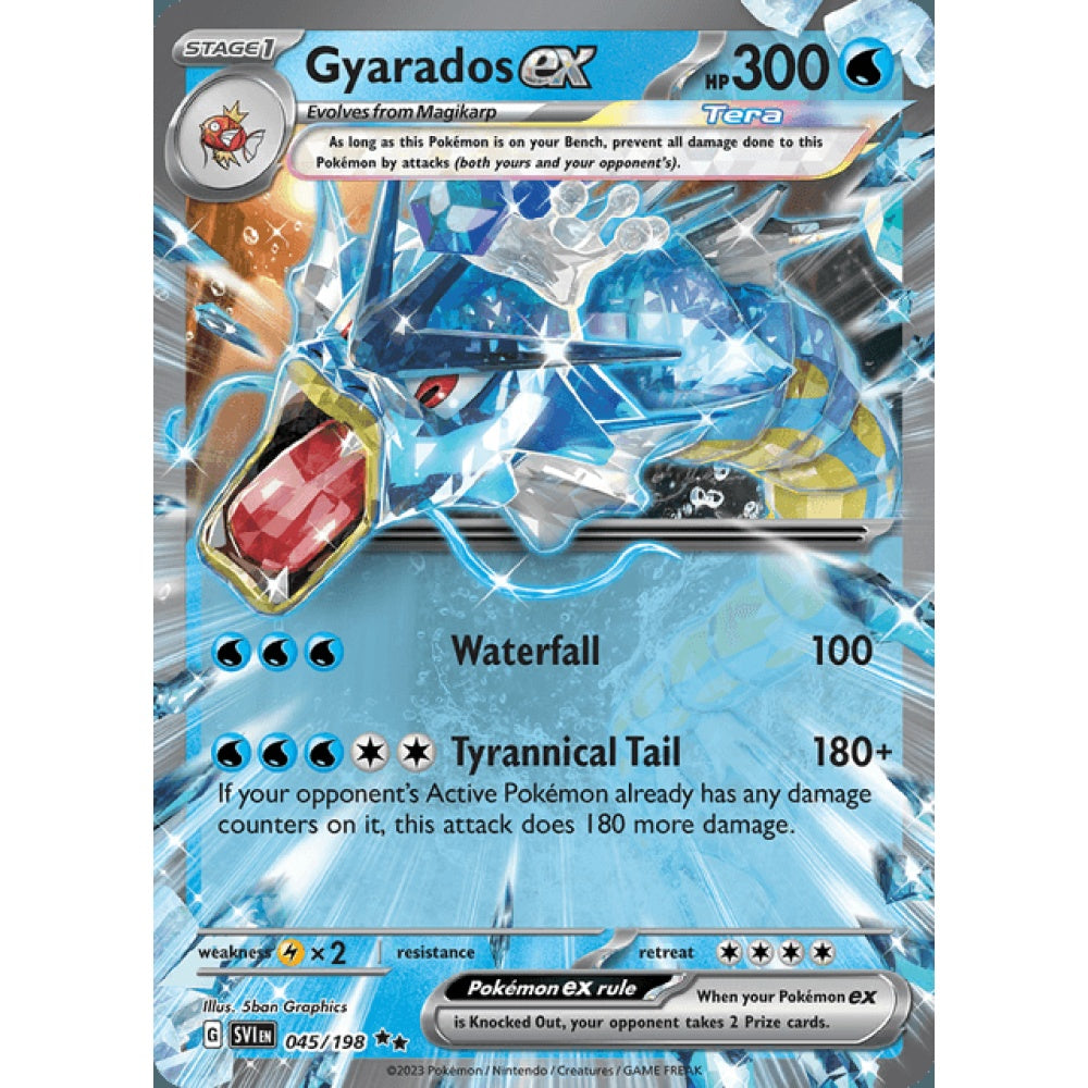 Gyarados ex Double Rare 045/198 Pokemon Card Game Scarlet & Violet