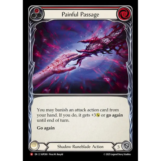 Painful Passage SUP269 Majestic Flesh & Blood Trading Card Game Super Slam in Regular Art