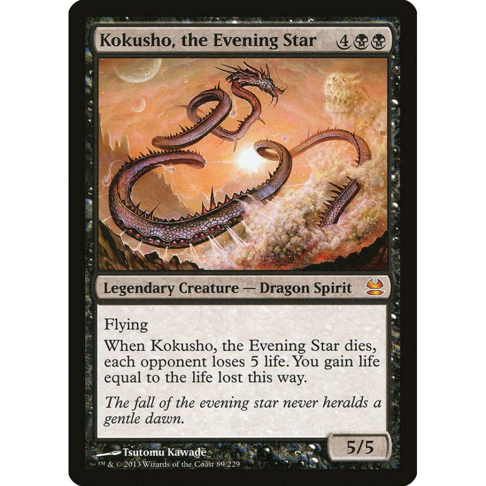 Kokusho, the Evening Star mythic 89 Magic the Gathering Modern Masters