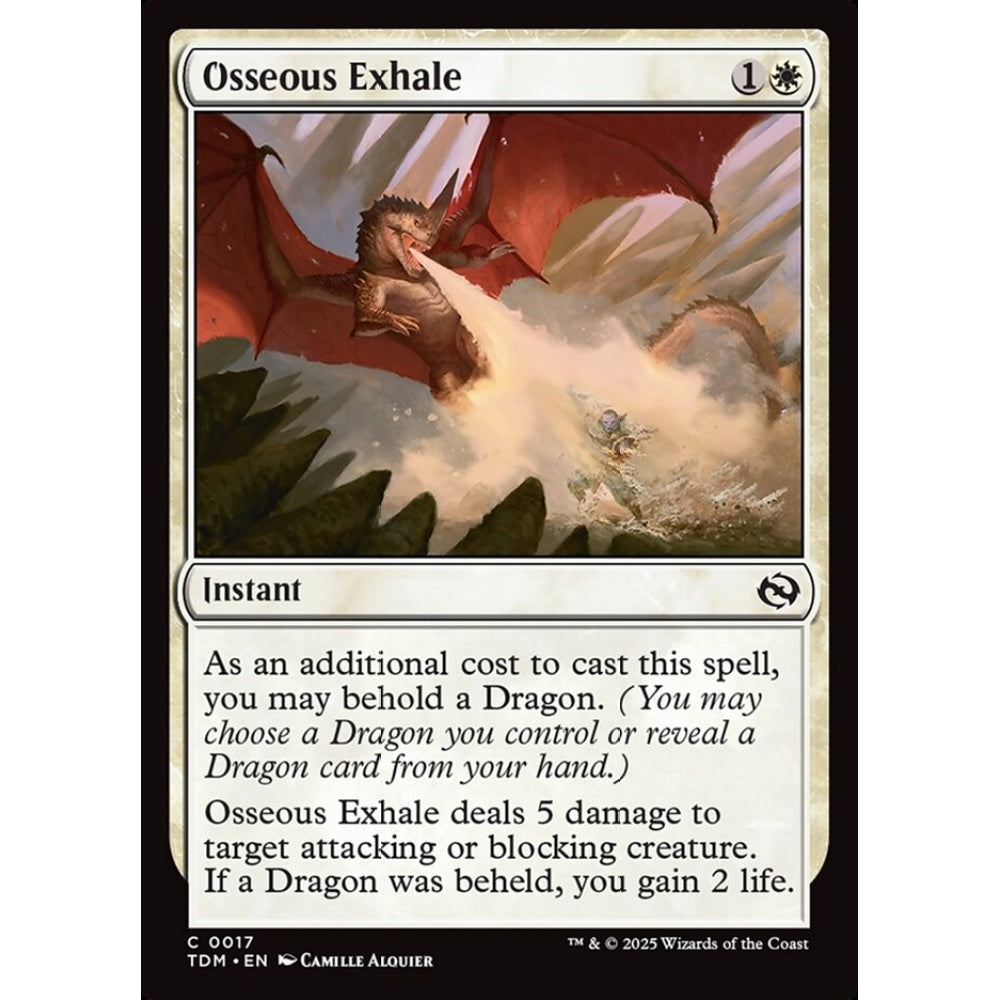 Osseous Exhale common 17 Magic the Gathering Tarkir: Dragonstorm