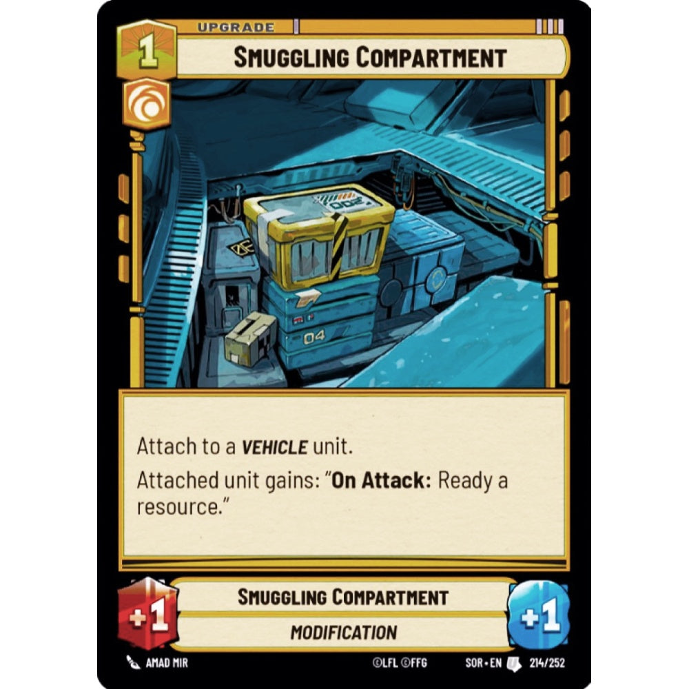 Smuggling Compartment, 214, U, Star Wars Unlimited, Sparks Of Rebellion