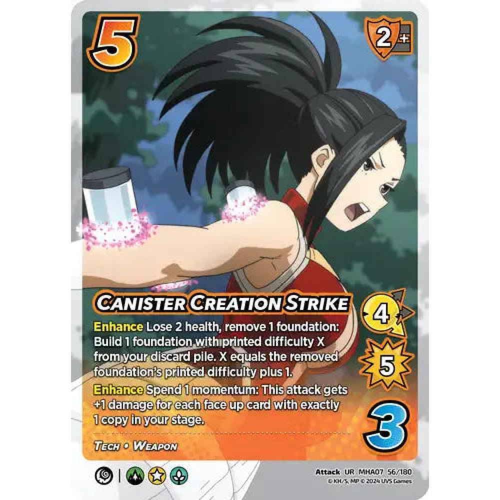 Canister Creation Strike, 56/180, UR, UniVersus, MHA07 Girl Power