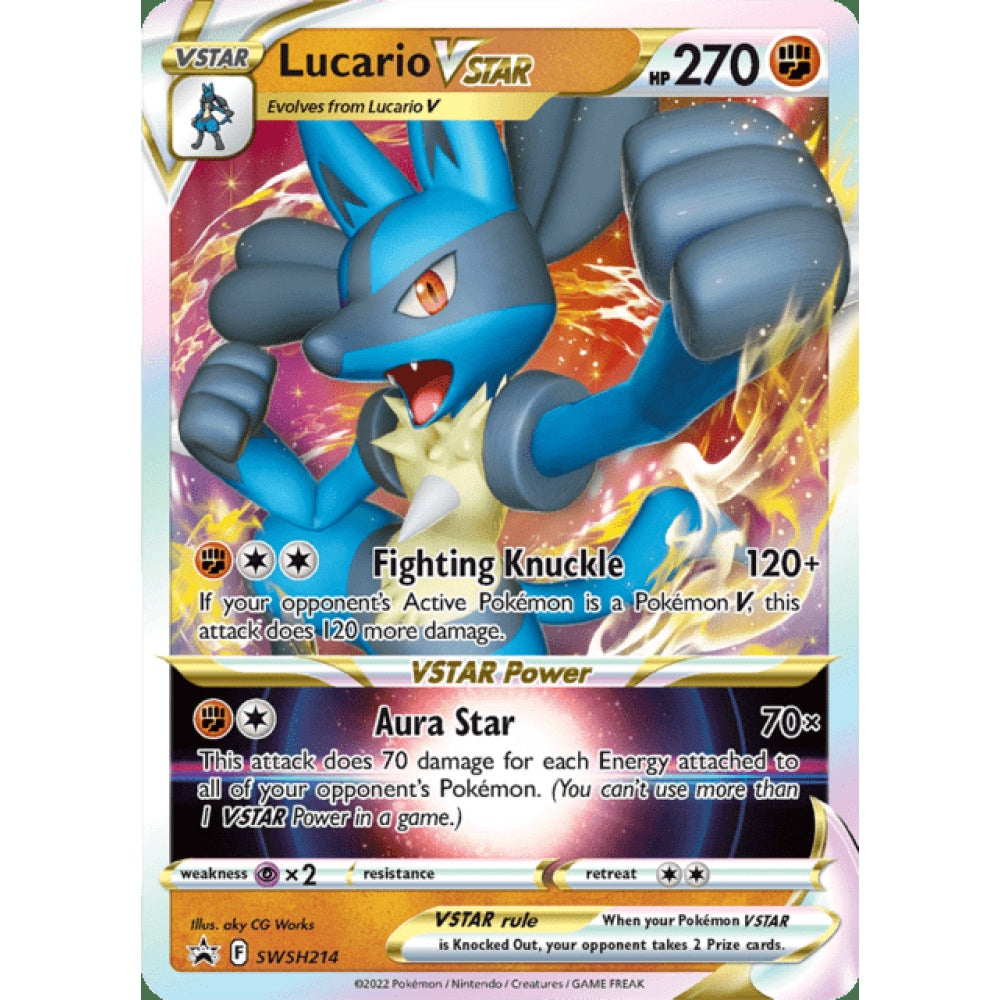 Lucario VSTAR Black Star Promo SWSH214 Pokemon Card Game Sword & Shield Promos