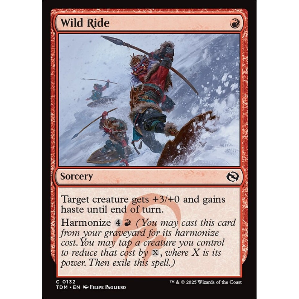 Wild Ride common 132 Magic the Gathering Tarkir: Dragonstorm