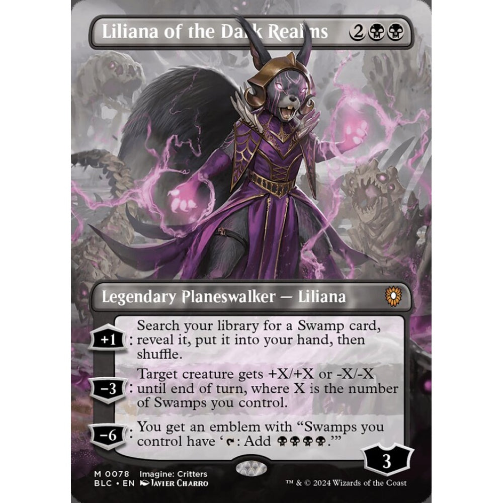 Liliana of the Dark Realms, 78, mythic, Magic: The Gathering, Bloomburrow