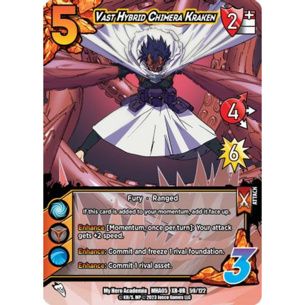 Vast Hybrid Chimera Kraken, 59/122, XR-UR, UniVersus, MHA05 Undaunted Raid