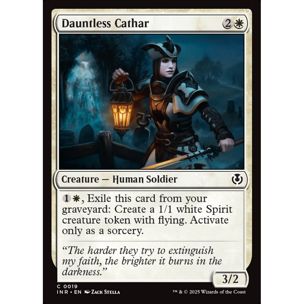 Dauntless Cathar, 19, common, Magic: The Gathering, Innistrad Remastered