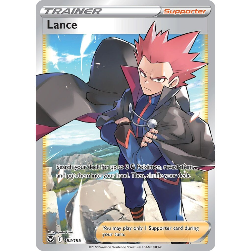 Lance Rare Ultra 192/195 Pokemon Card Game Silver Tempest